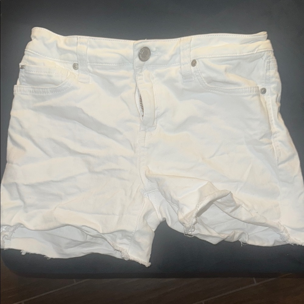 Women's White Denim Shorts